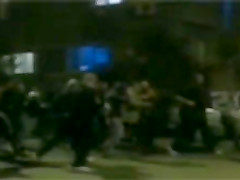 1 Riot Cop vs 30 College Kids